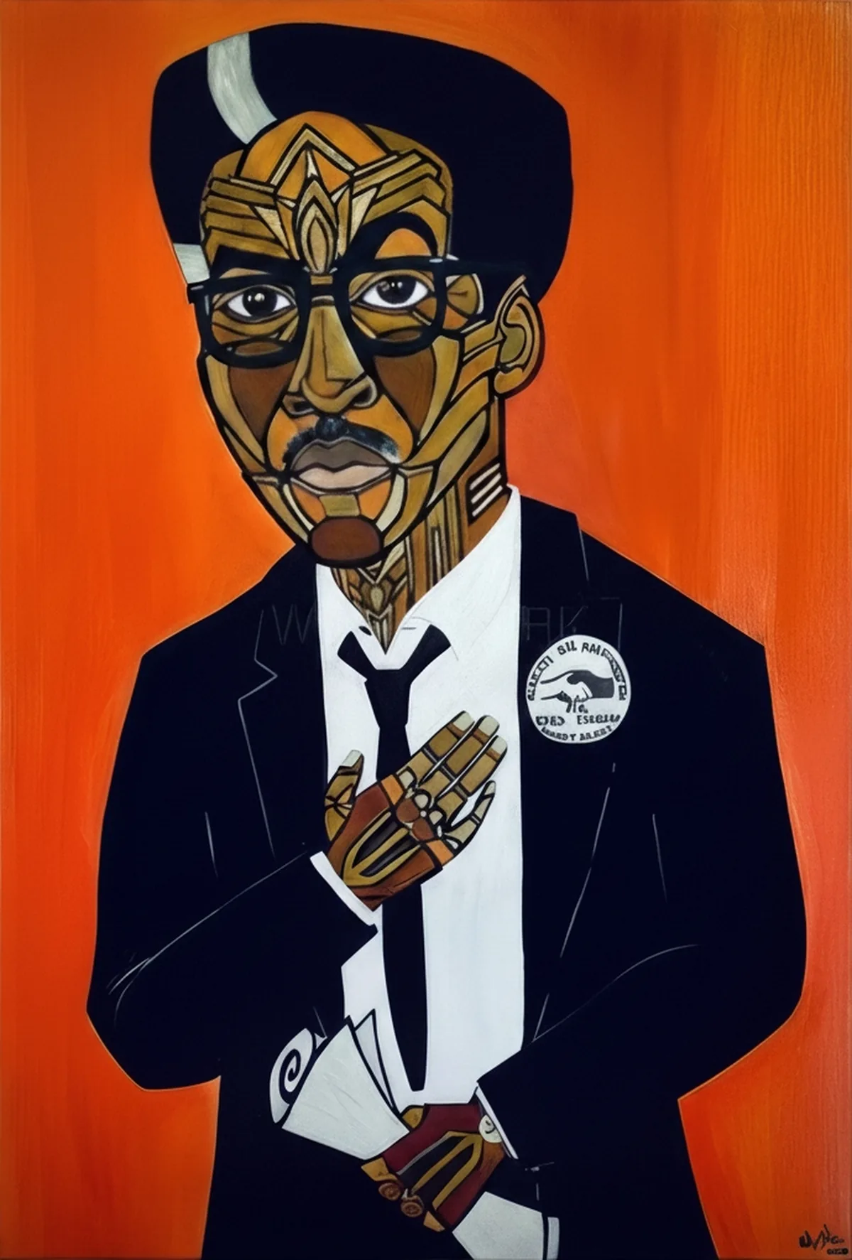Bayard Rustin shirt artwork